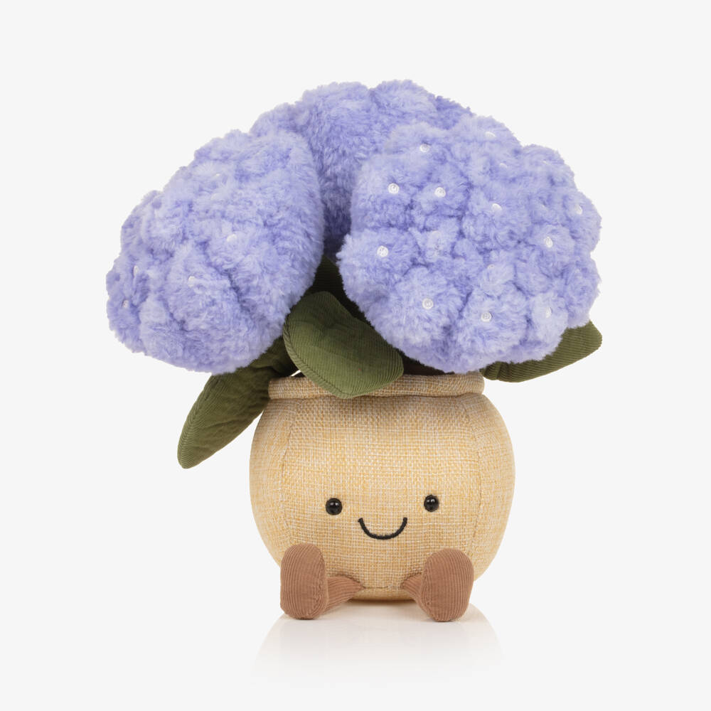 Jellycat-Blue Amuseables Hydrangea Soft Toy (24cm) | Childrensalon