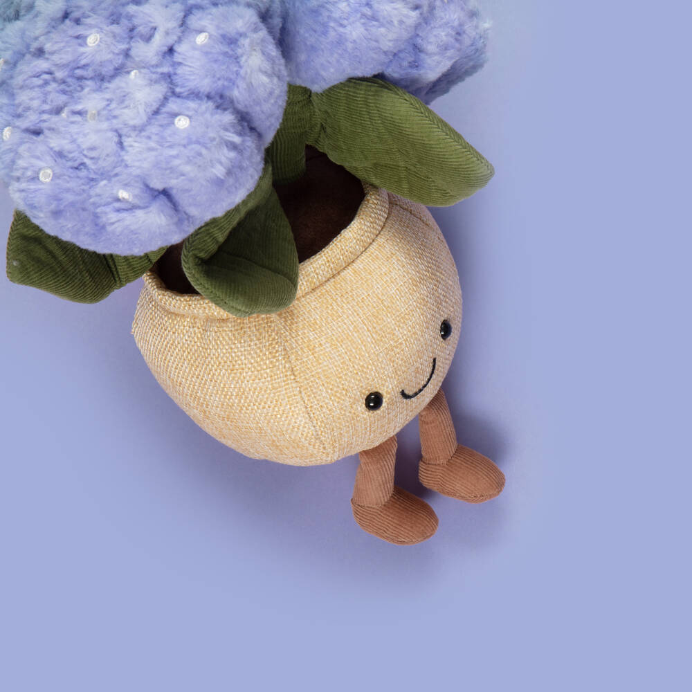 Jellycat-Blue Amuseables Hydrangea Soft Toy (24cm) | Childrensalon