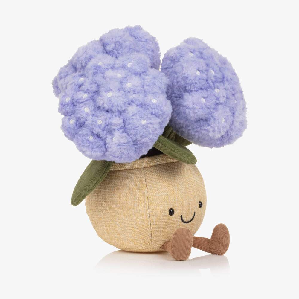 Jellycat-Blue Amuseables Hydrangea Soft Toy (24cm) | Childrensalon