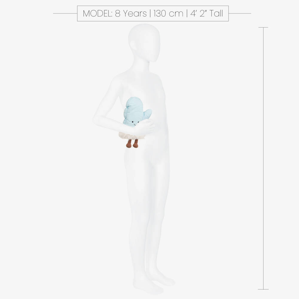 Jellycat-لعبة طرية على شكل قفاز لون أزرق (25 سم) | Childrensalon