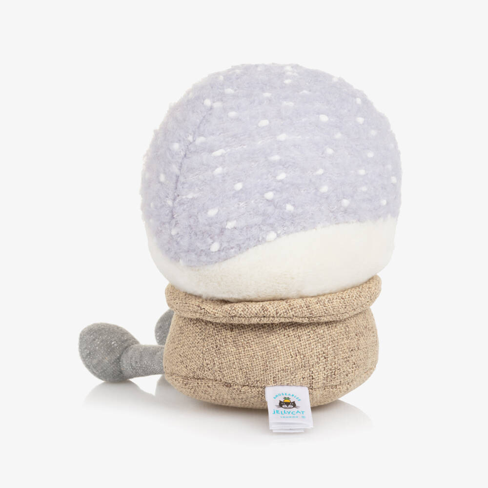Jellycat-Blue & Brown Amuseables Snow Globe Soft Toy (15cm) | Childrensalon