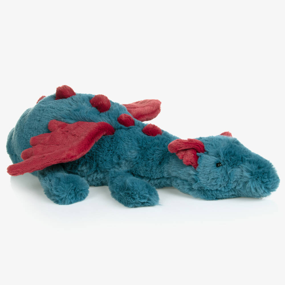 Jellycat-Blue Dexter Dragon Soft Toy (71cm) | Childrensalon