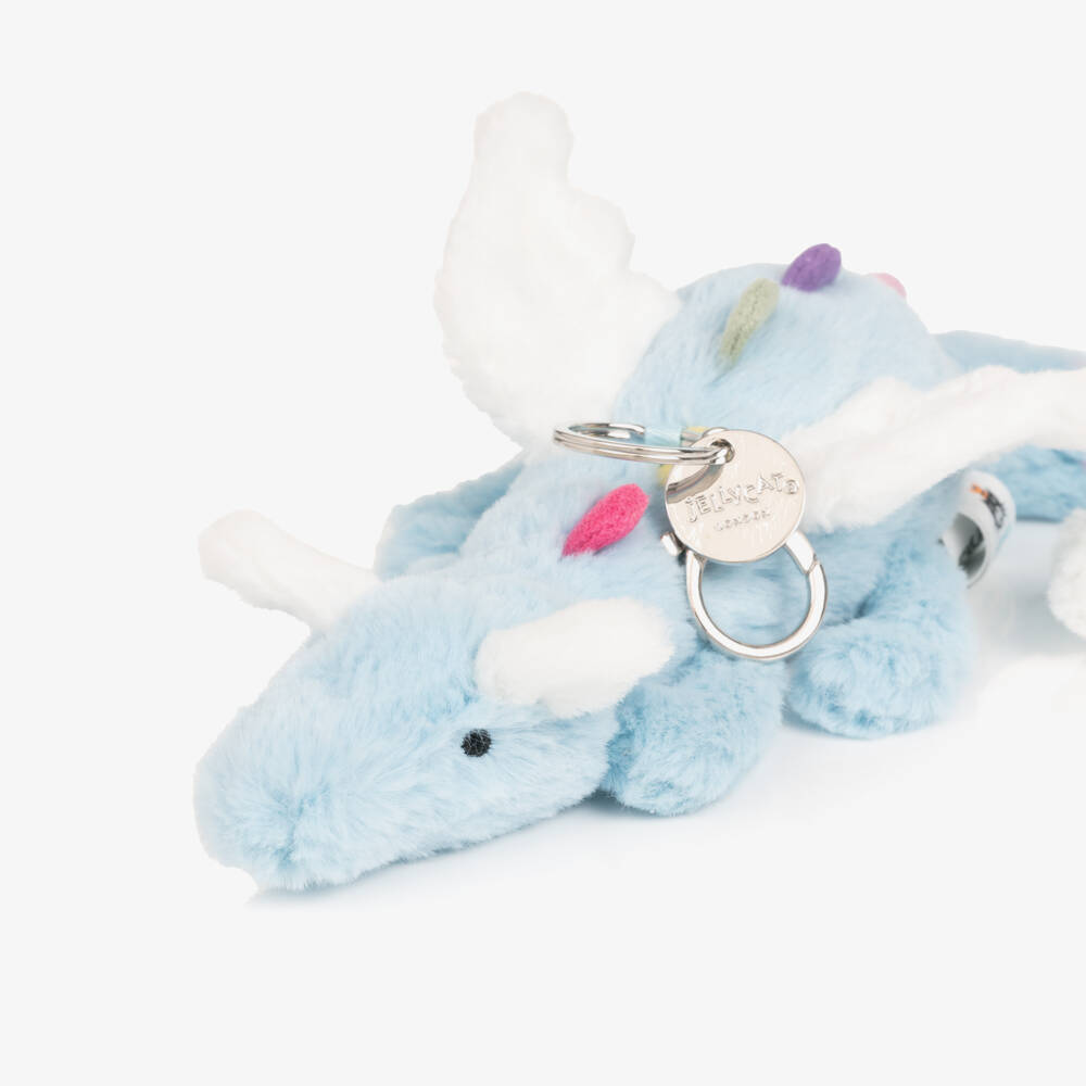 Jellycat-Blue Dragon Bag Charm (24cm) | Childrensalon
