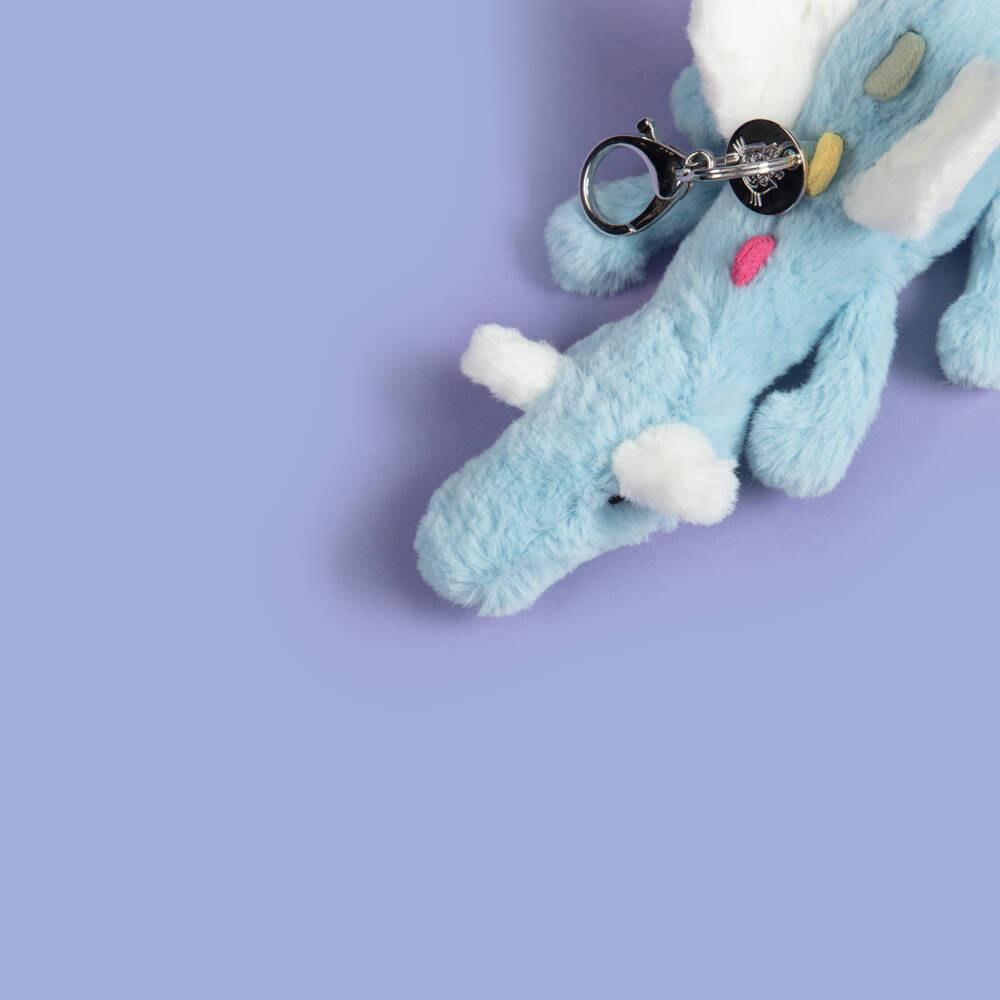 Jellycat-Blue Dragon Bag Charm (24cm) | Childrensalon