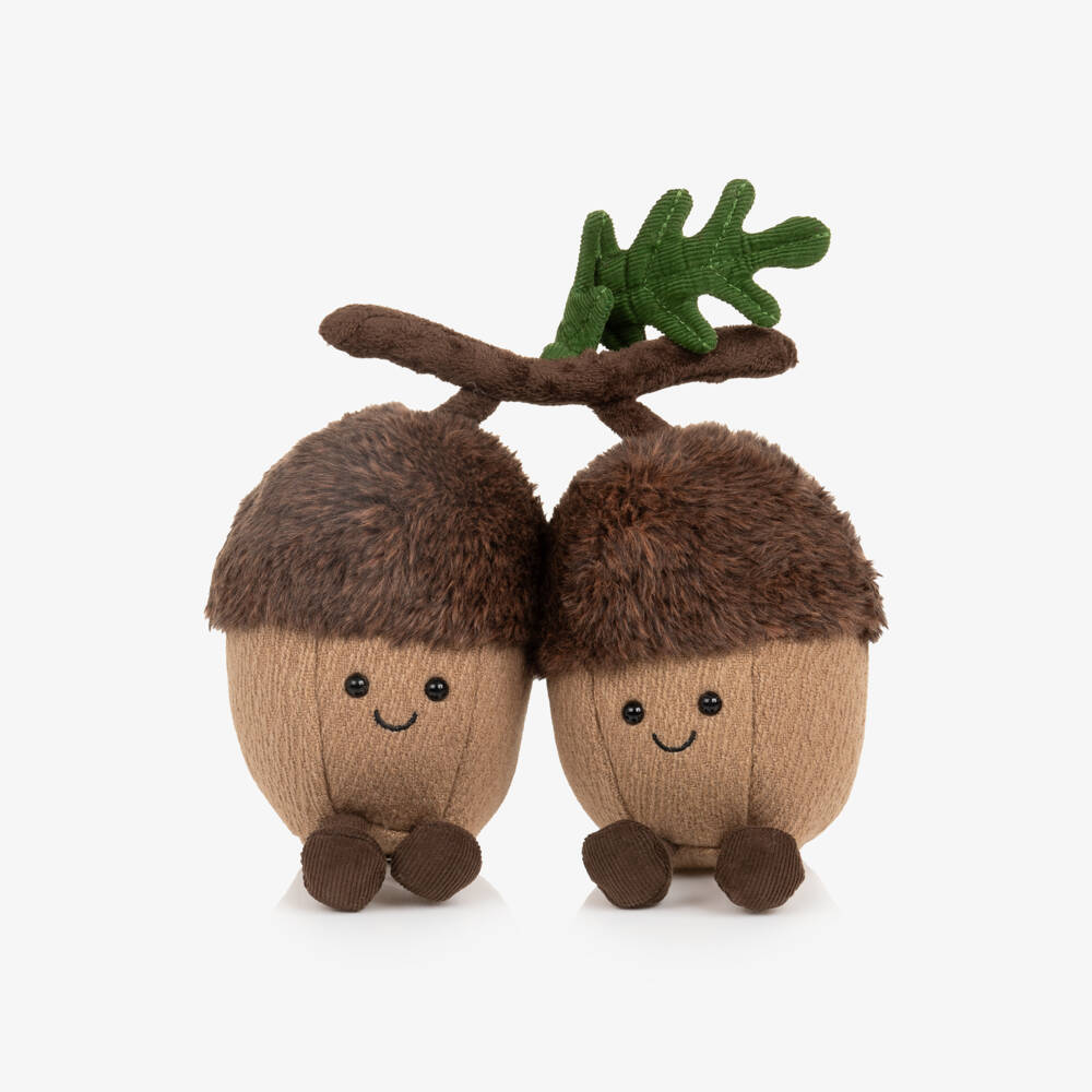 Jellycat-Brown Amuseables Ort & Tum Acorns Soft Toy (18cm) | Childrensalon