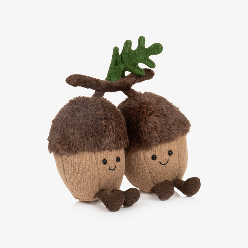 Jellycat-Brown Amuseables Ort & Tum Acorns Soft Toy (18cm) | Childrensalon