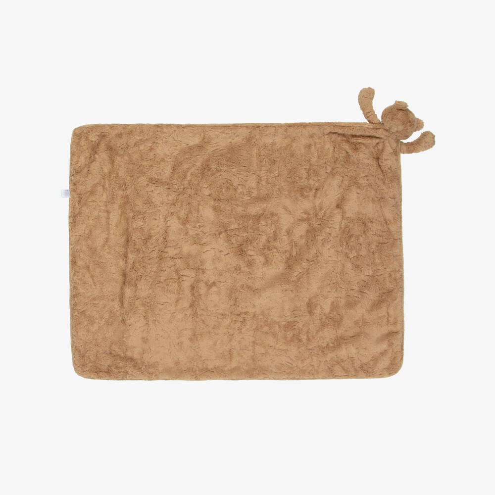 Jellycat-Brown Bartholomew Bear Plush Blanket (73cm) | Childrensalon