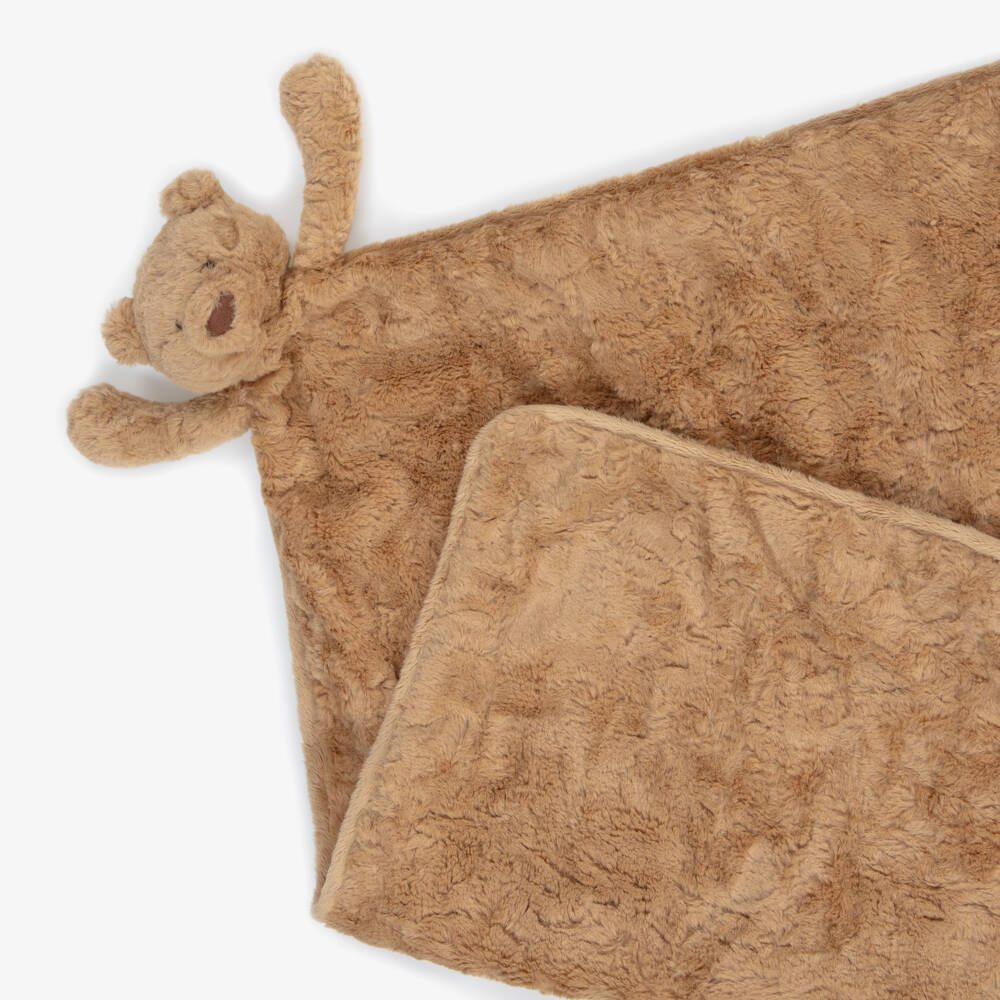 Jellycat-Brown Bartholomew Bear Plush Blanket (73cm) | Childrensalon