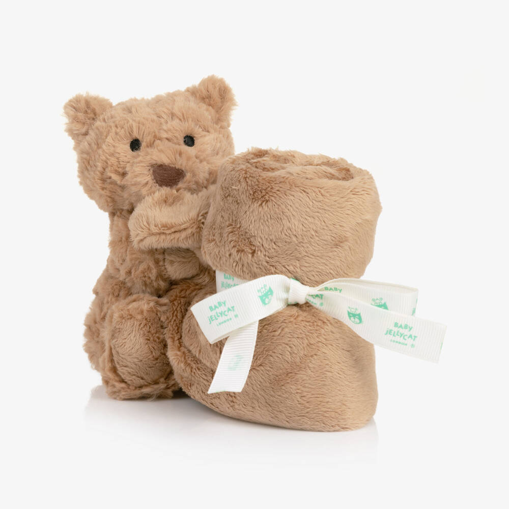 Jellycat-Brown Bartholomew Bear Soother (34cm) | Childrensalon