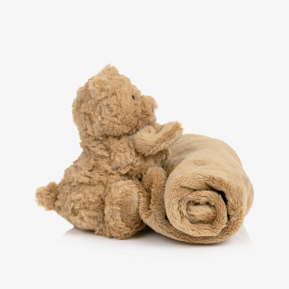 Jellycat-Brown Bartholomew Bear Soother (34cm) | Childrensalon