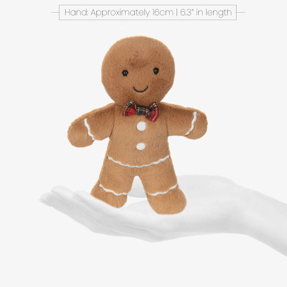 Jellycat-Brown Gingerbread Fred Soft Toy (19cm) | Childrensalon