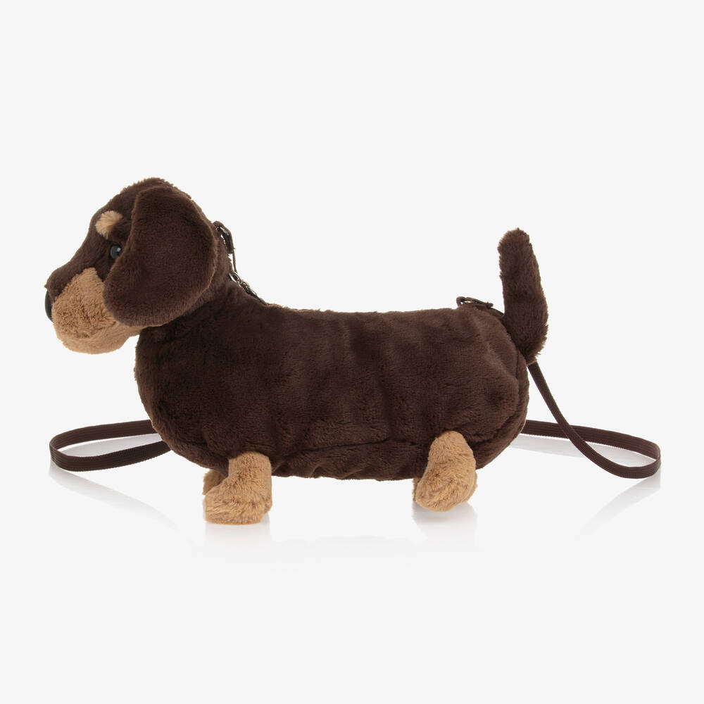 Jellycat-حقيبة على شكل كلب لون بني (22 سم) | Childrensalon