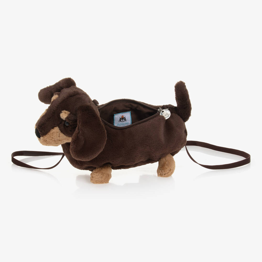 Jellycat-حقيبة على شكل كلب لون بني (22 سم) | Childrensalon