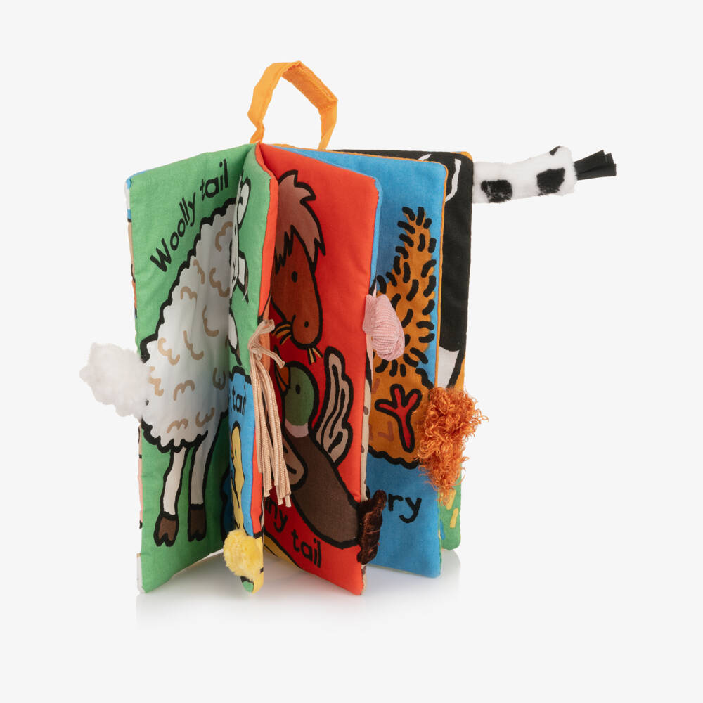 Jellycat-كتاب قماش بتصميم Farm Tails (22 سم) | Childrensalon