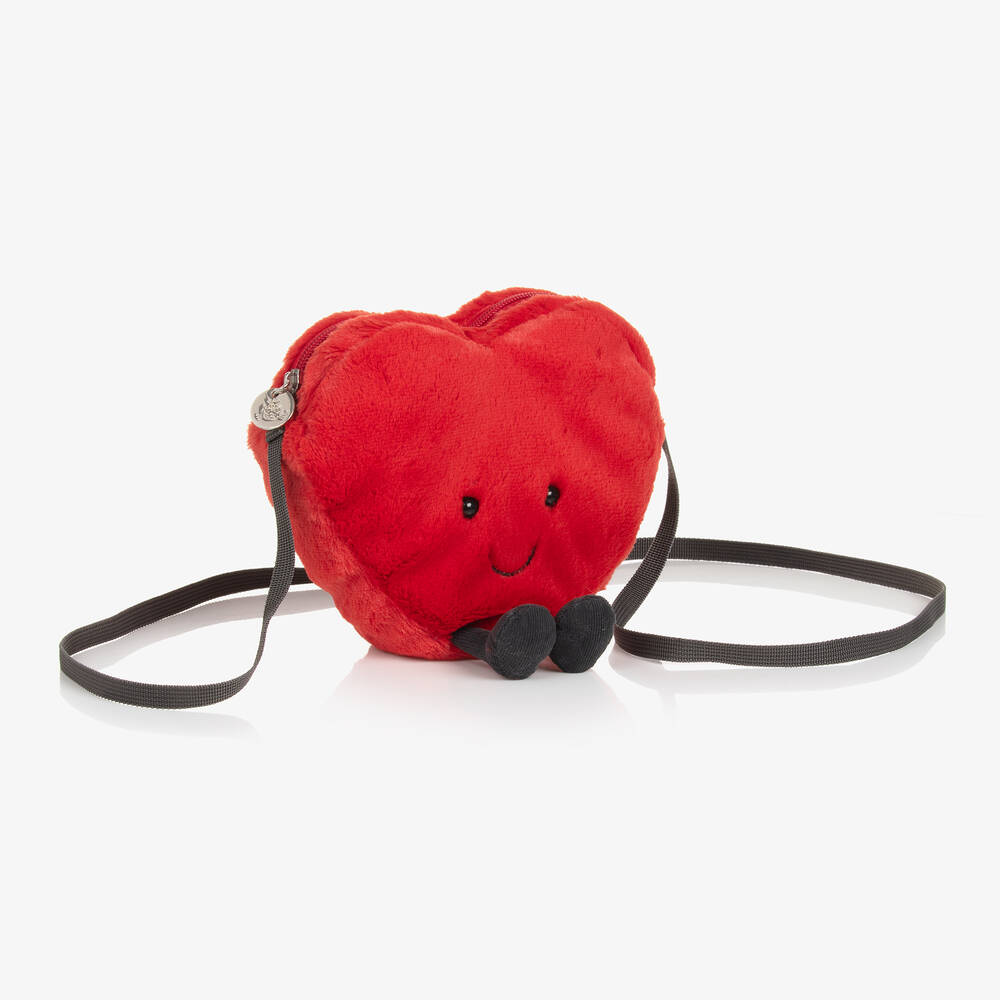 Jellycat-Girls Red Amuseable Heart Bag (18cm) | Childrensalon