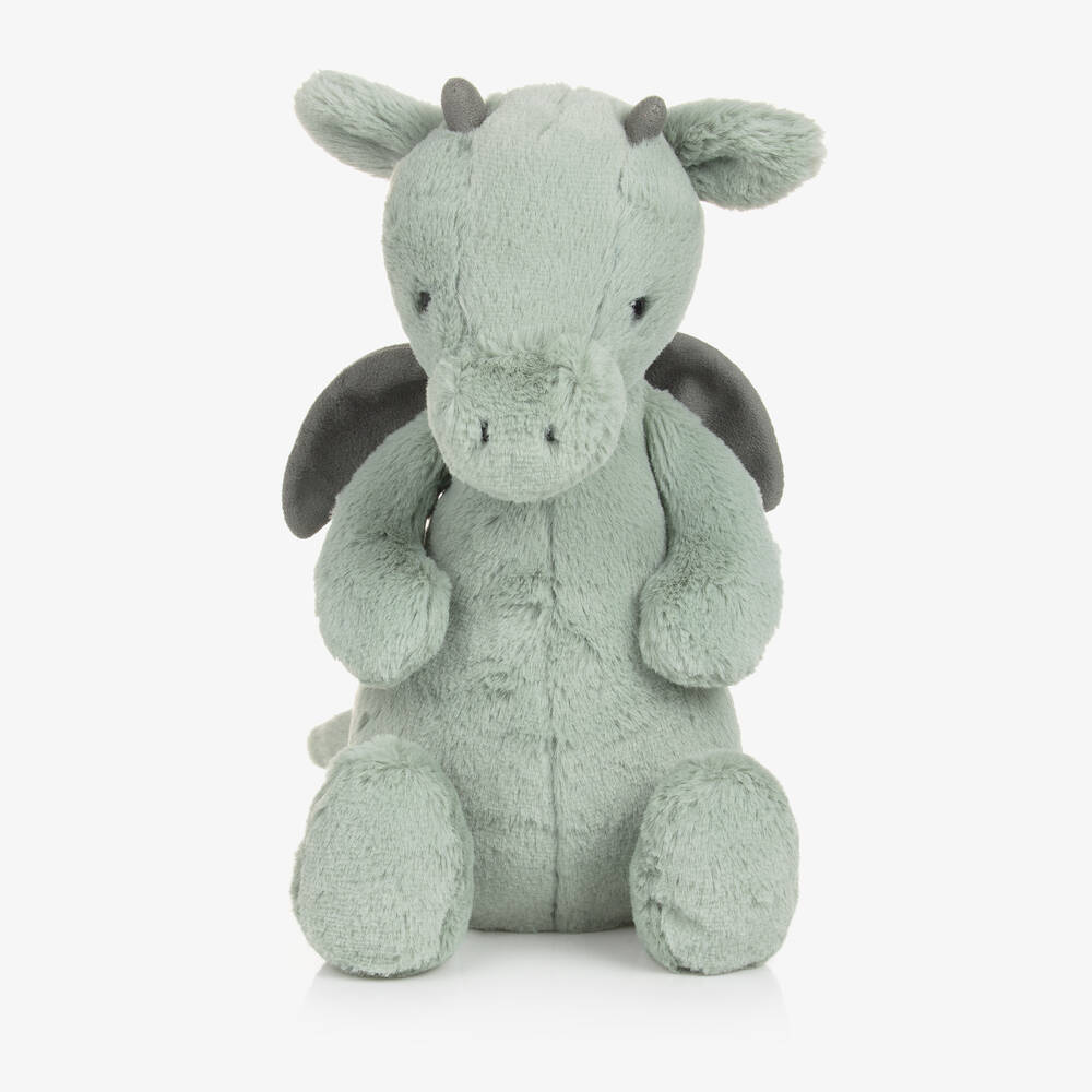 Jellycat-لعبة طرية بتصميم التنيين لون أخضر (31 سم) | Childrensalon