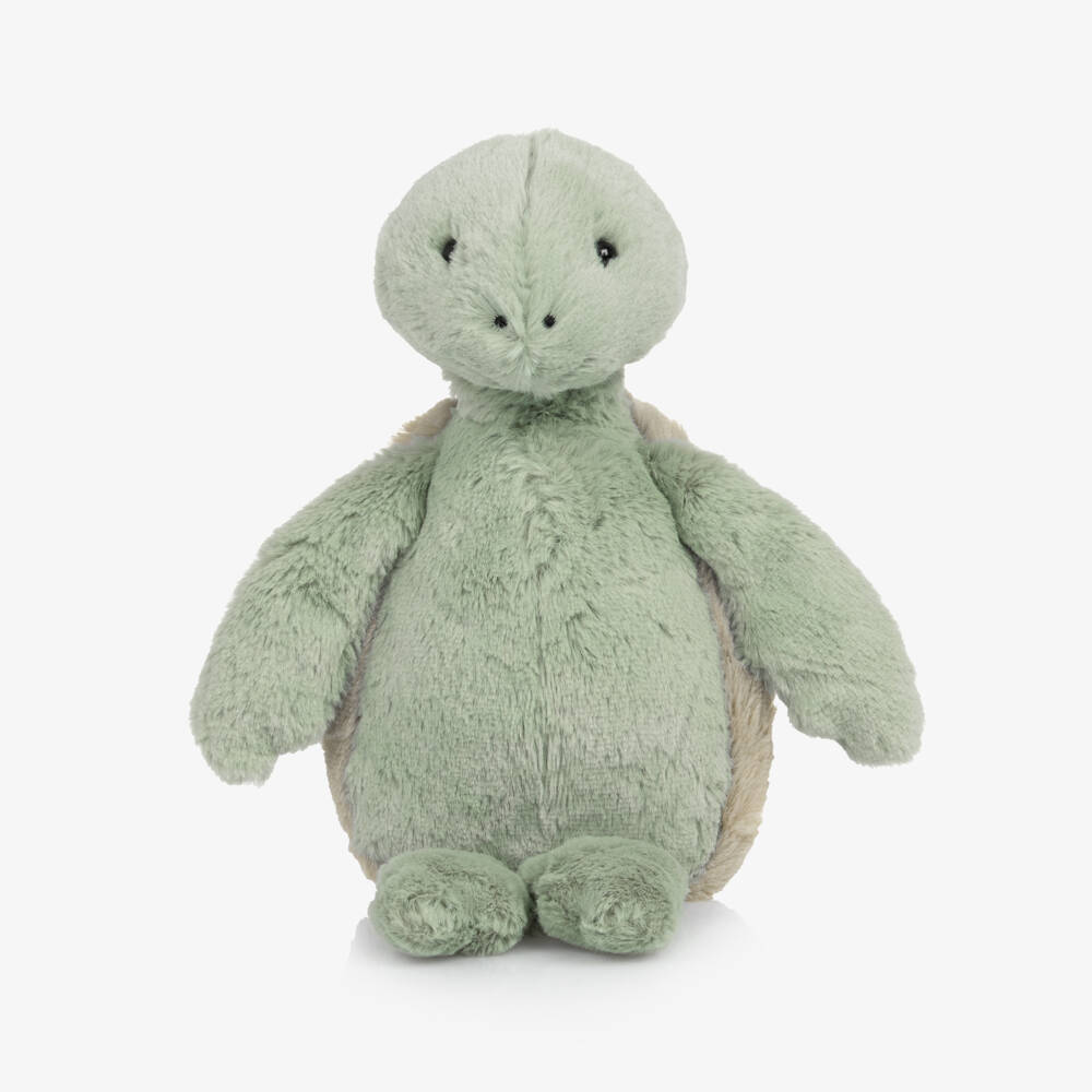 Jellycat-Green Bashful Turtle Soft Toy (31cm) | Childrensalon