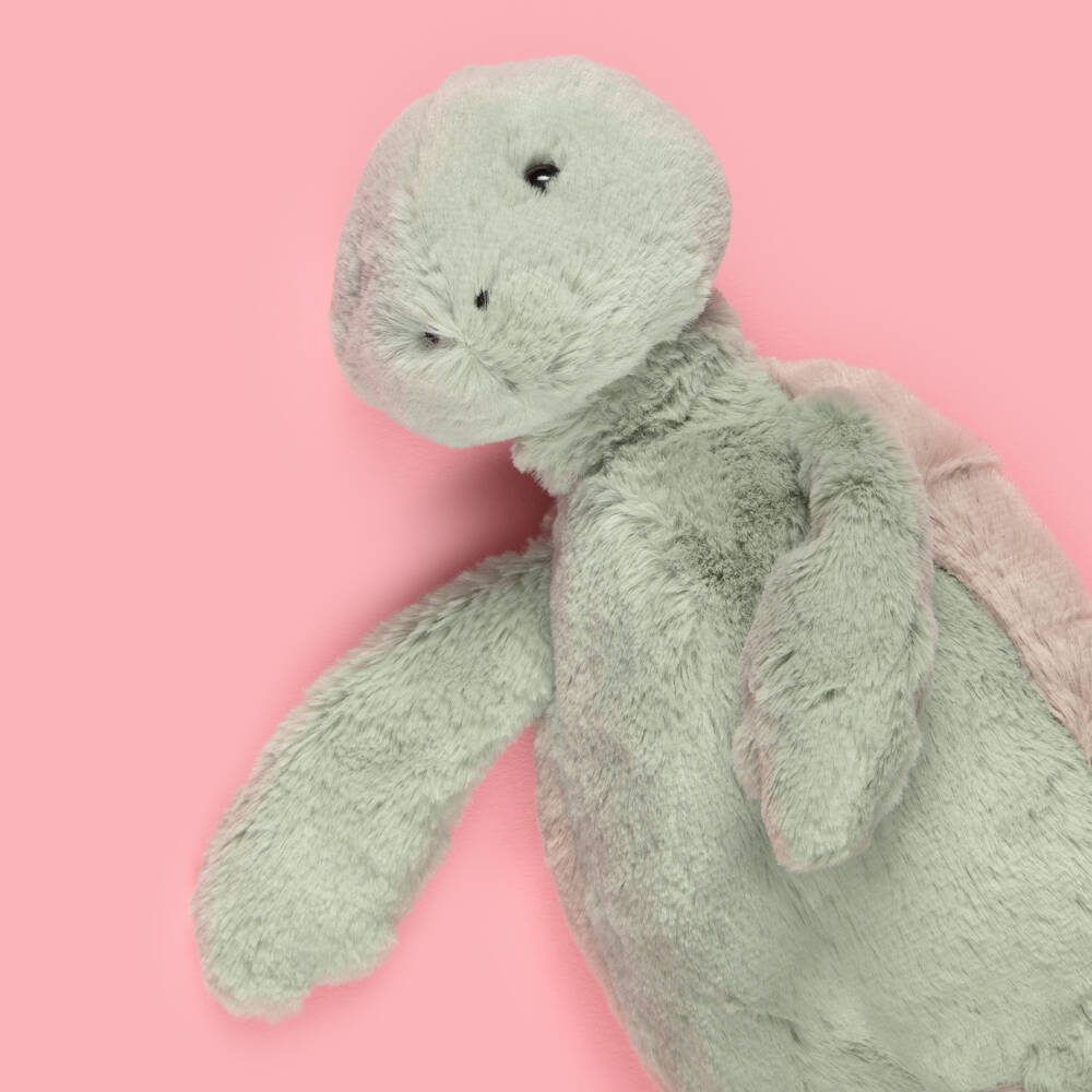 Jellycat-Green Bashful Turtle Soft Toy (31cm) | Childrensalon
