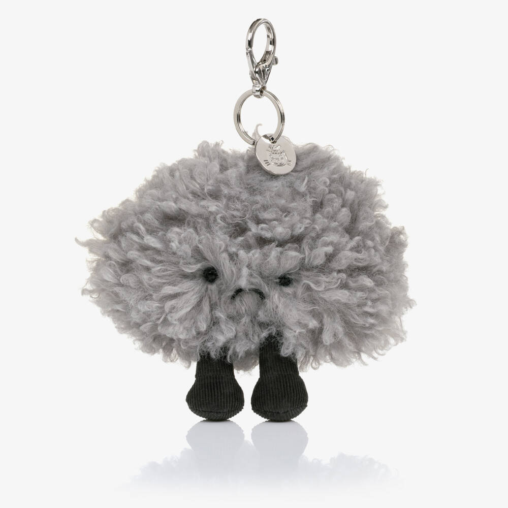 Jellycat-Grey Amuseables Cirrus Storm Cloud Bag Charm (13cm) | Childrensalon