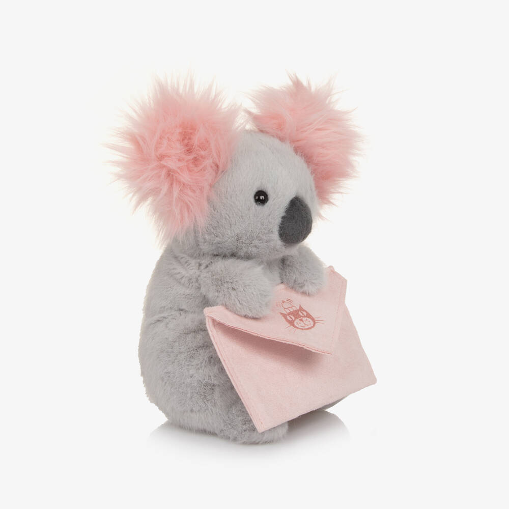 Jellycat-Grey & Pink Koala with Message Soft Toy (20cm) | Childrensalon