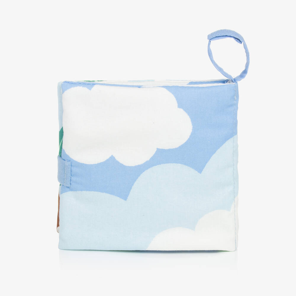 Jellycat-كتاب قماش قطن لون أزرق و أصفر للأطفال (16سم) | Childrensalon