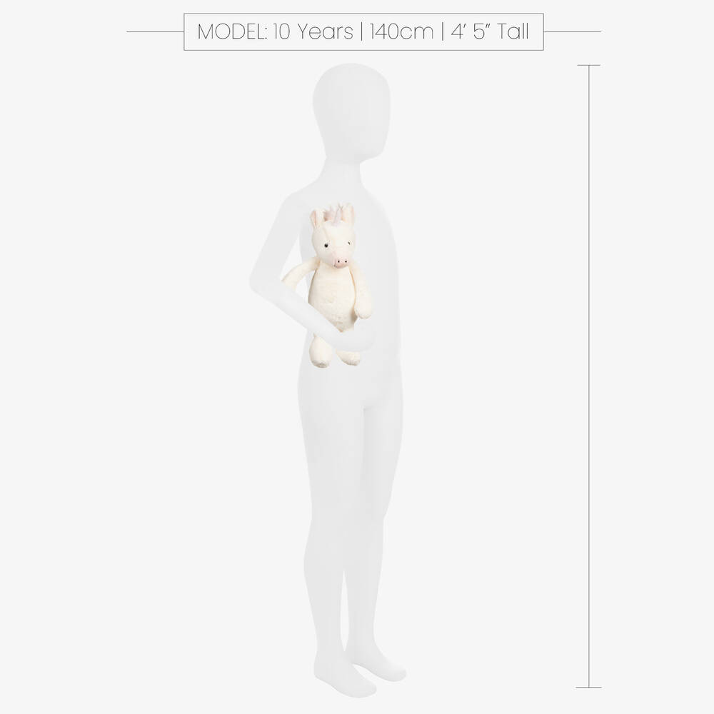 Jellycat-لعبة طرية يونيكورن لون عاجي للأطفال(31 سم) | Childrensalon