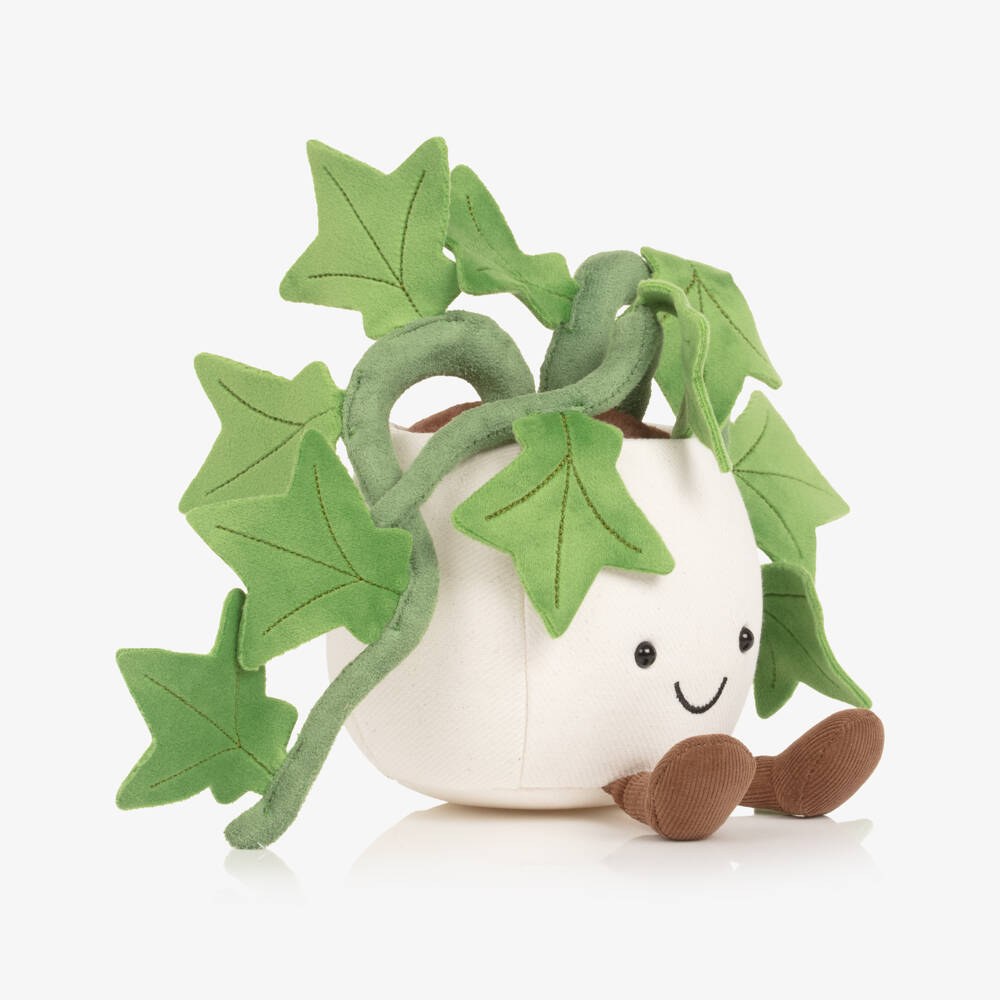 Jellycat-لعبة طرية علي شكل إيفى لون عاجي وأخضر (16 سم) | Childrensalon