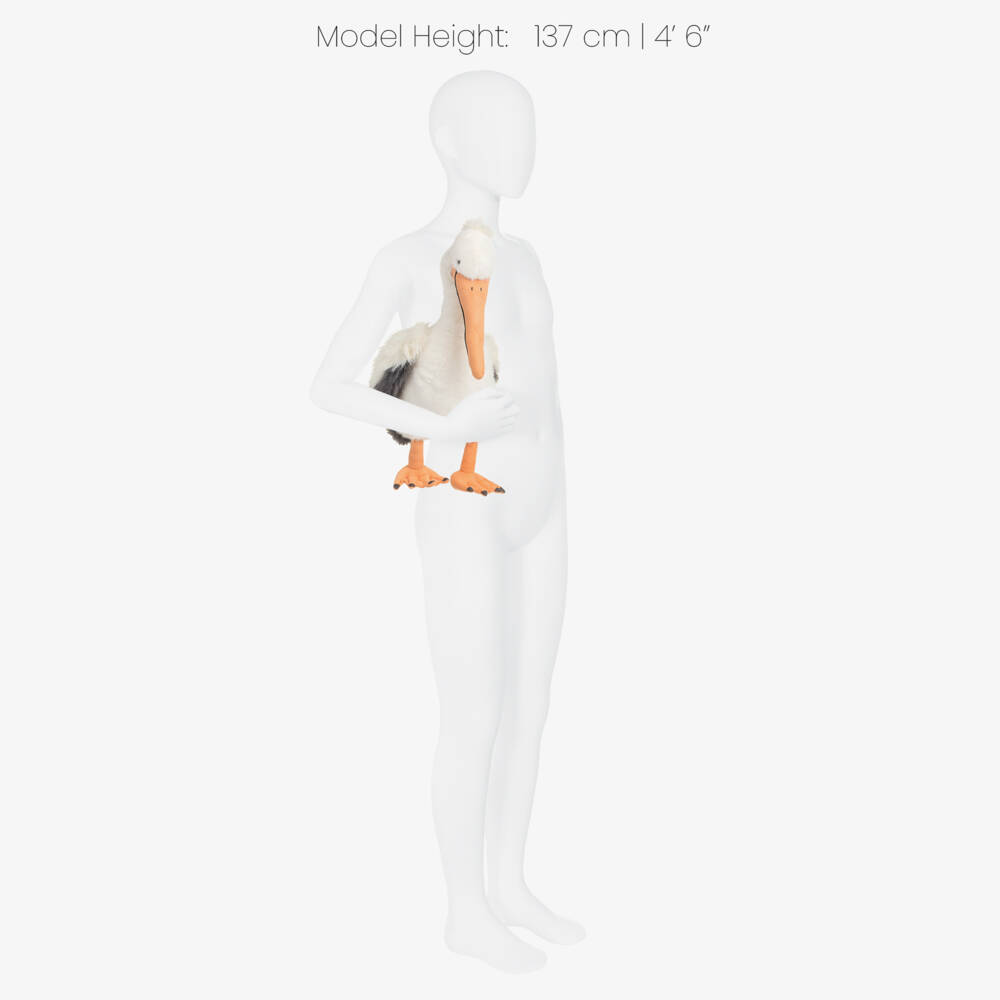 Jellycat-Off-White Keli Pelican Soft Toy (34cm) | Childrensalon