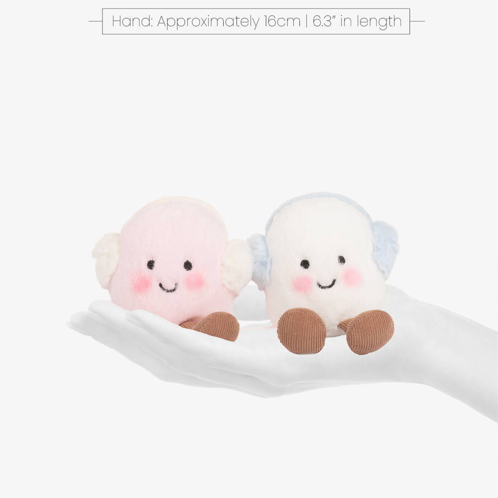 Jellycat-Pink and White Amuseables Toastie Marshmallows Soft Toy (16cm) | Childrensalon