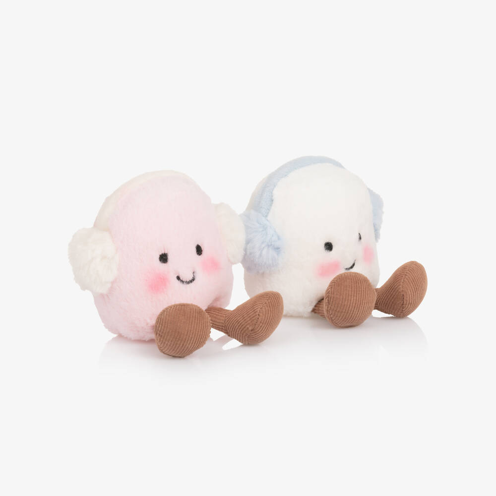 Jellycat-Pink and White Amuseables Toastie Marshmallows Soft Toy (16cm) | Childrensalon