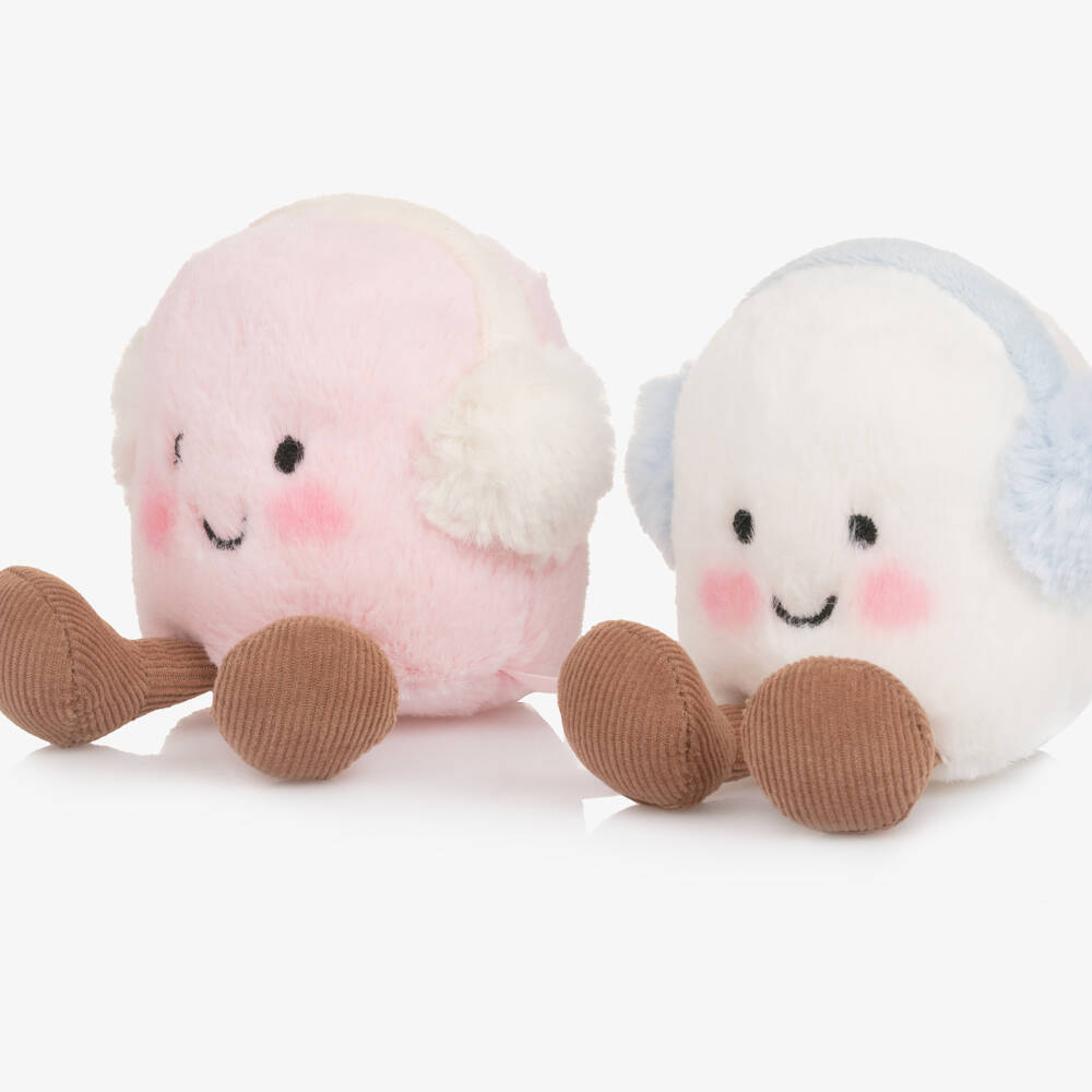 Jellycat-Pink and White Amuseables Toastie Marshmallows Soft Toy (16cm) | Childrensalon