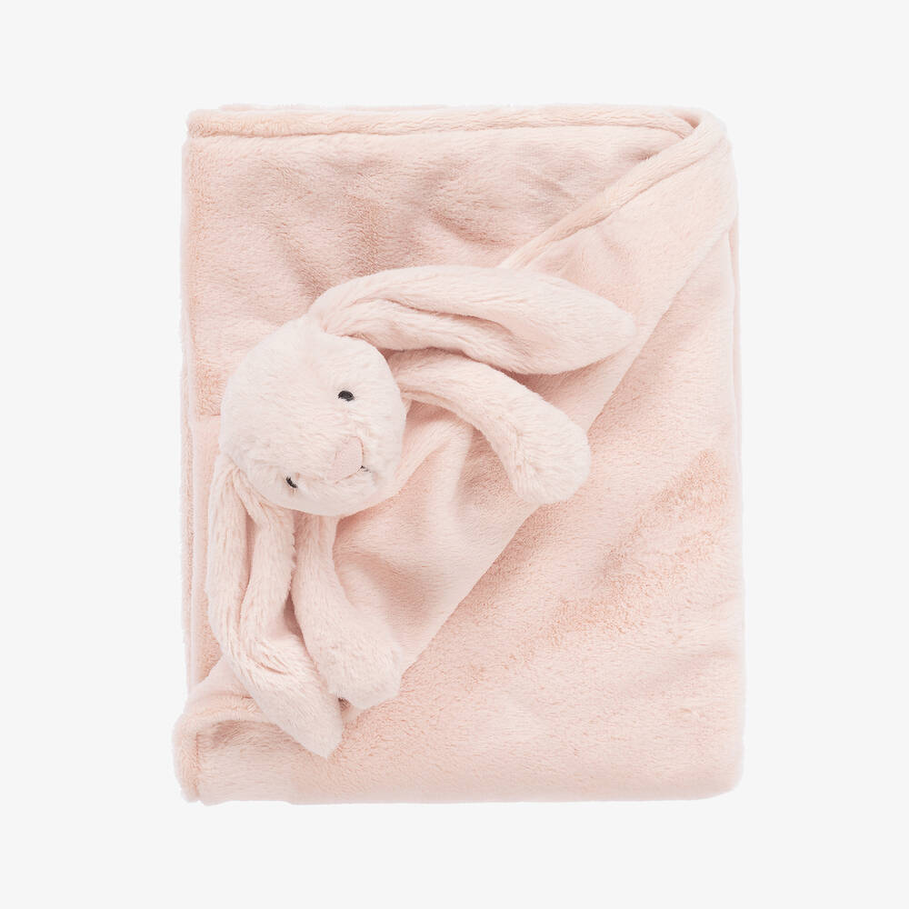 Jellycat-Pink Bashful Bunny Baby Blanket (68cm) | Childrensalon