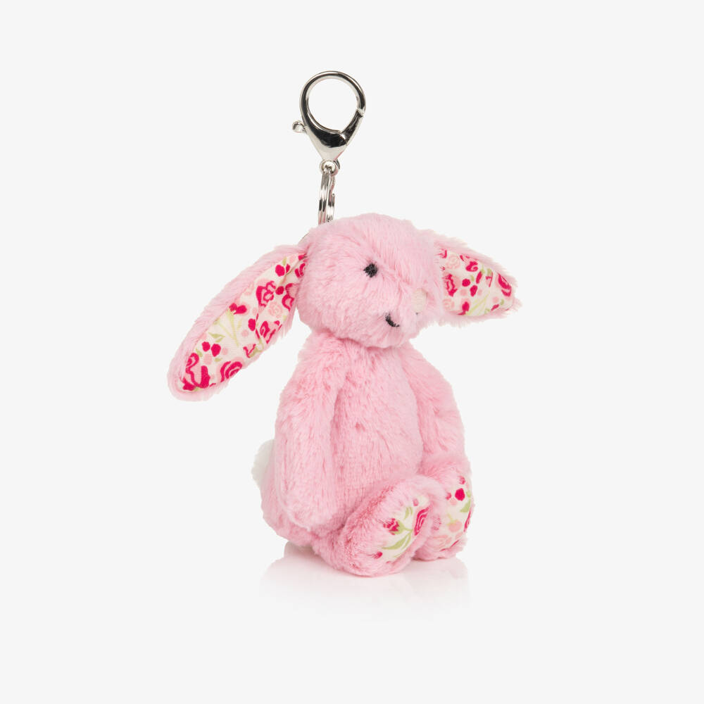 Jellycat-Pink Blushkin Blossom Bunny Bag Charm (18cm) | Childrensalon