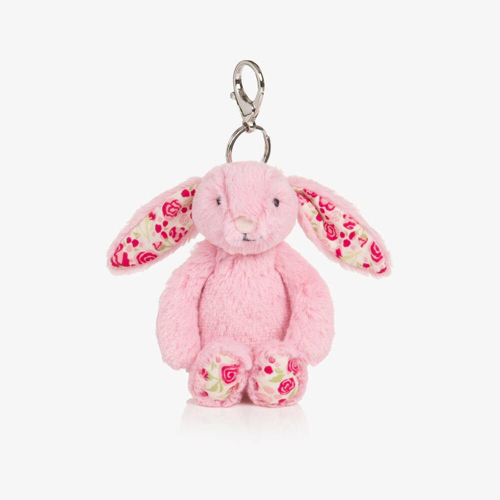 Jellycat-Pink Blushkin Blossom Bunny Bag Charm (18cm) | Childrensalon