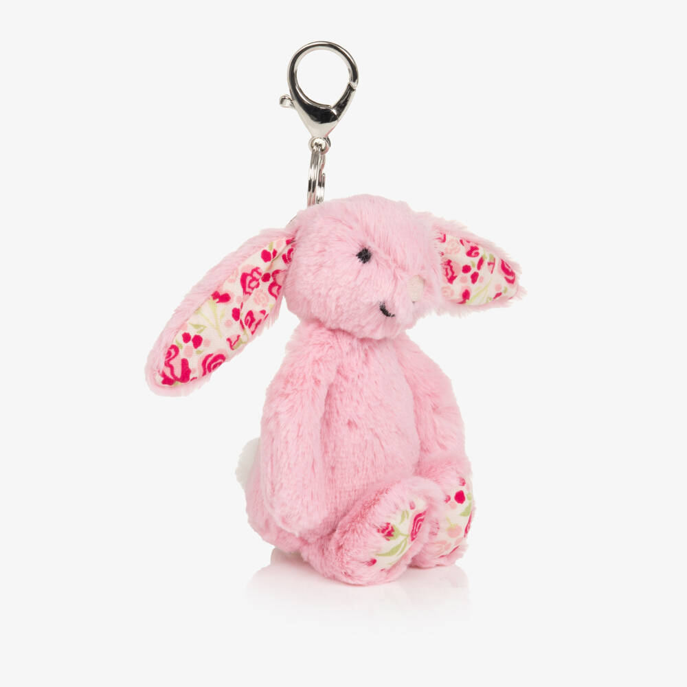 Jellycat-Pink Blushkin Blossom Bunny Bag Charm (18cm) | Childrensalon
