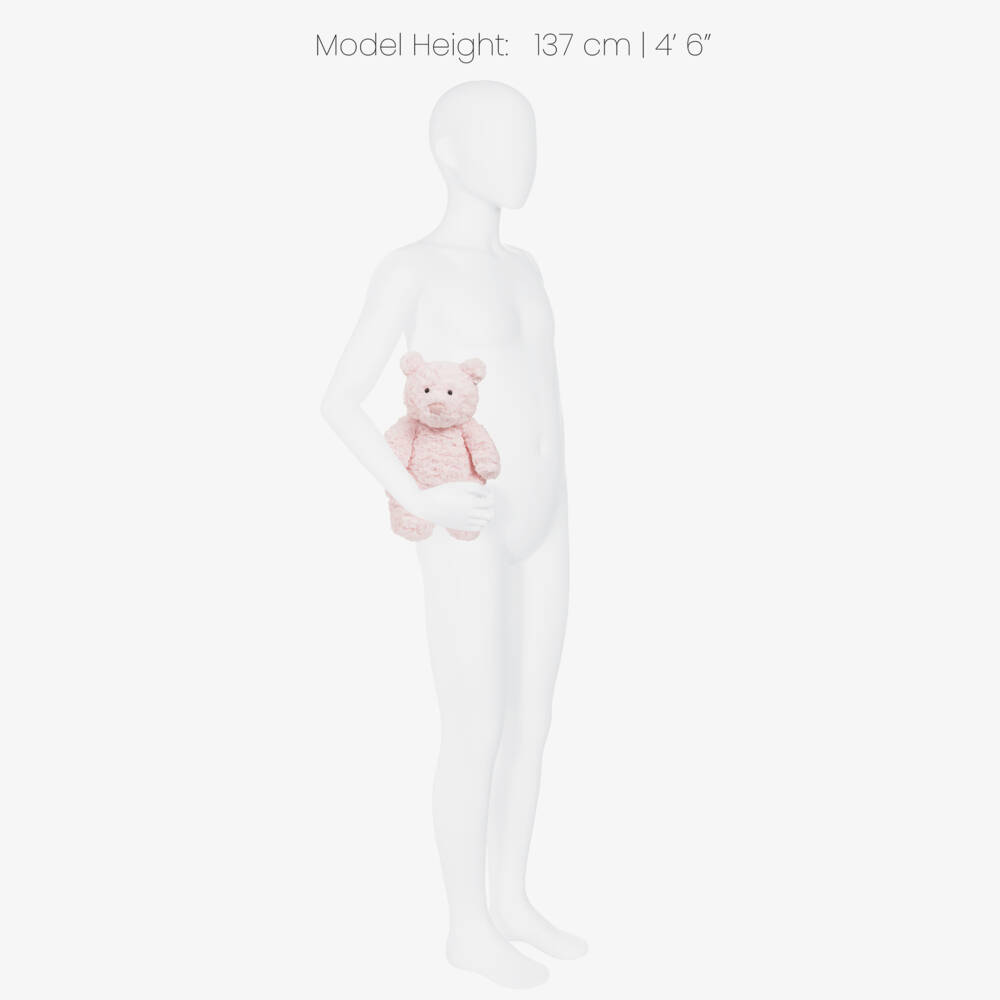 Jellycat-Pink Medium Leola Bear Soft Toy (26cm) | Childrensalon