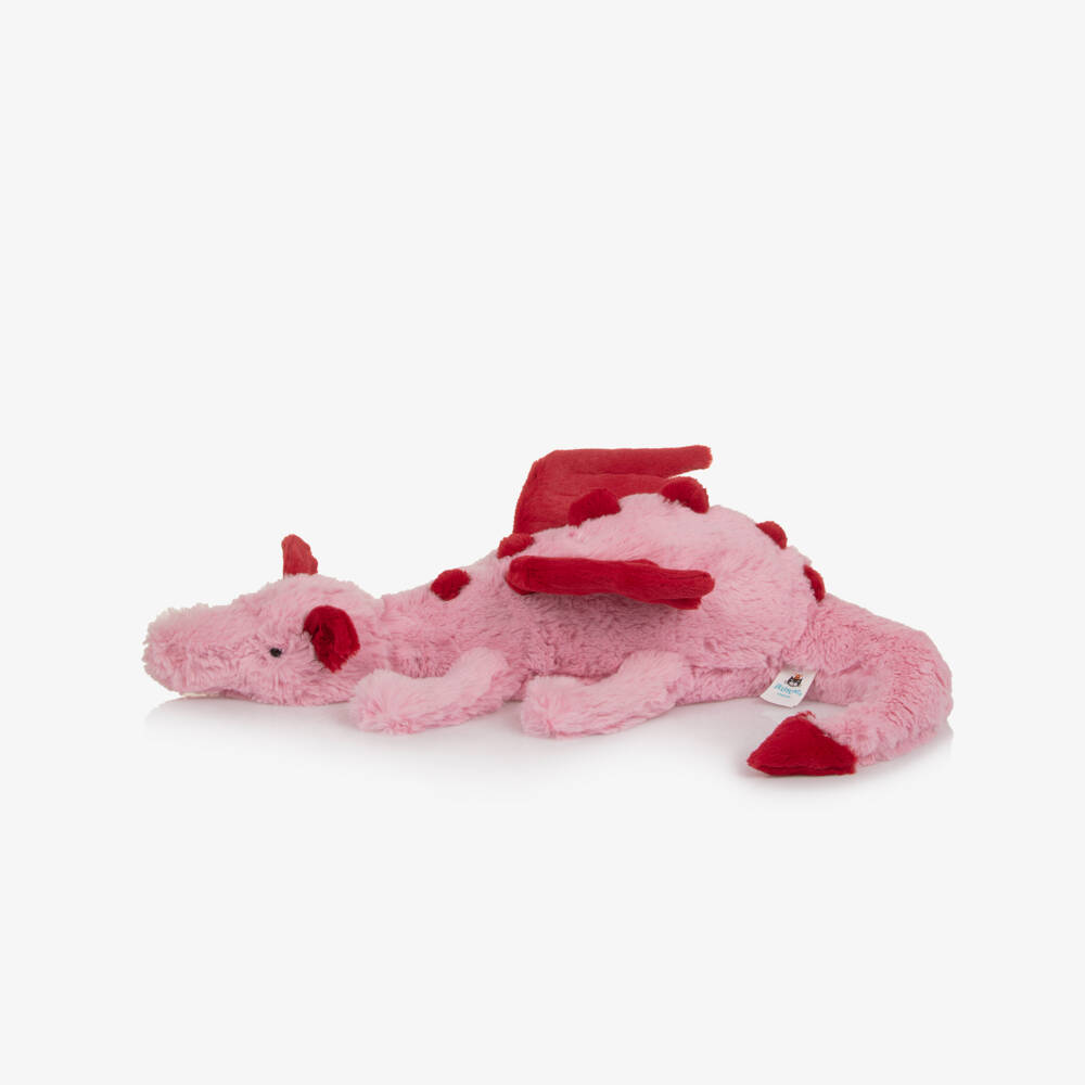 Jellycat- Pink & Red Heart Dragon Soft Toy (50cm) | Childrensalon