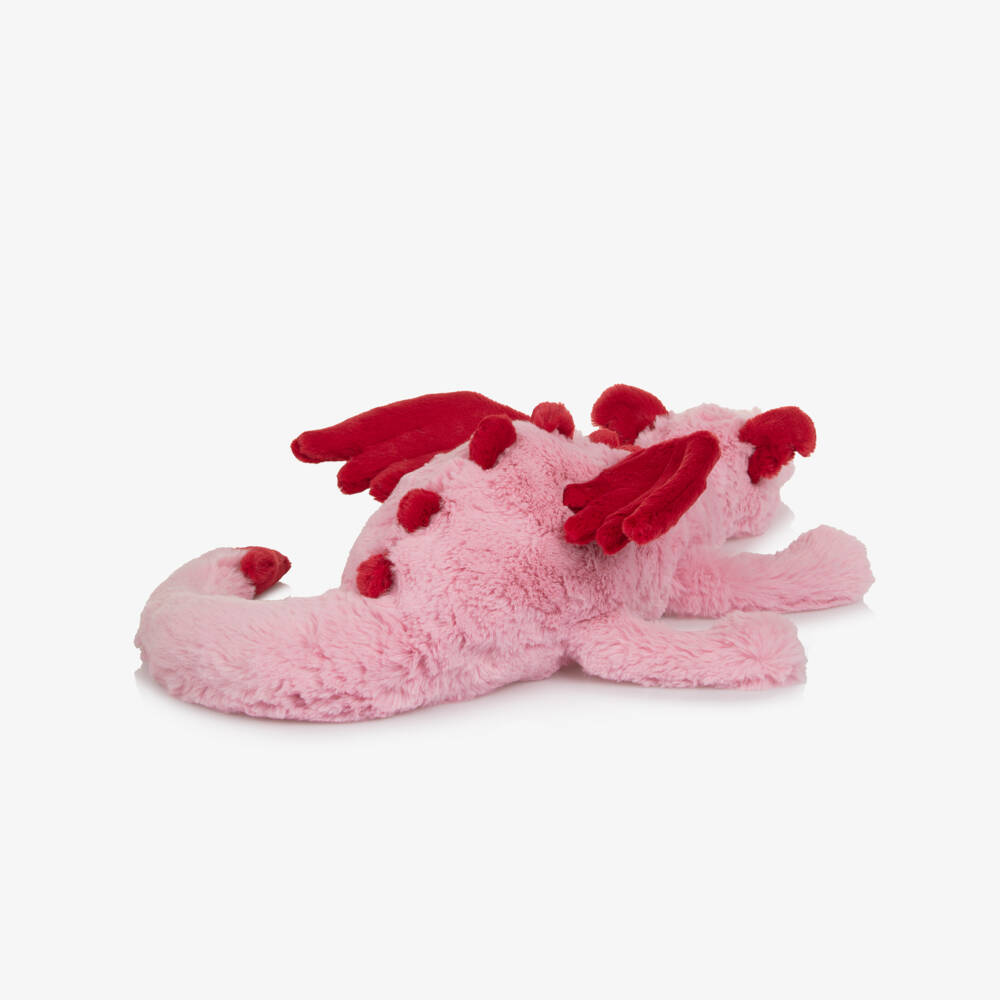 Jellycat- Pink & Red Heart Dragon Soft Toy (50cm) | Childrensalon