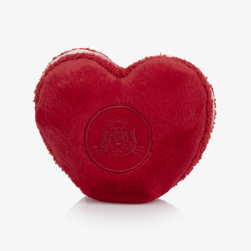 Jellycat-لعبة طرية ماكرون أرليت بشكل قلب لون أحمر (13 سم) | Childrensalon