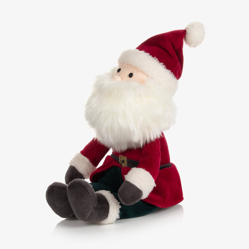 Jellycat-Red & Green Velour Santa Toy (42cm) | Childrensalon