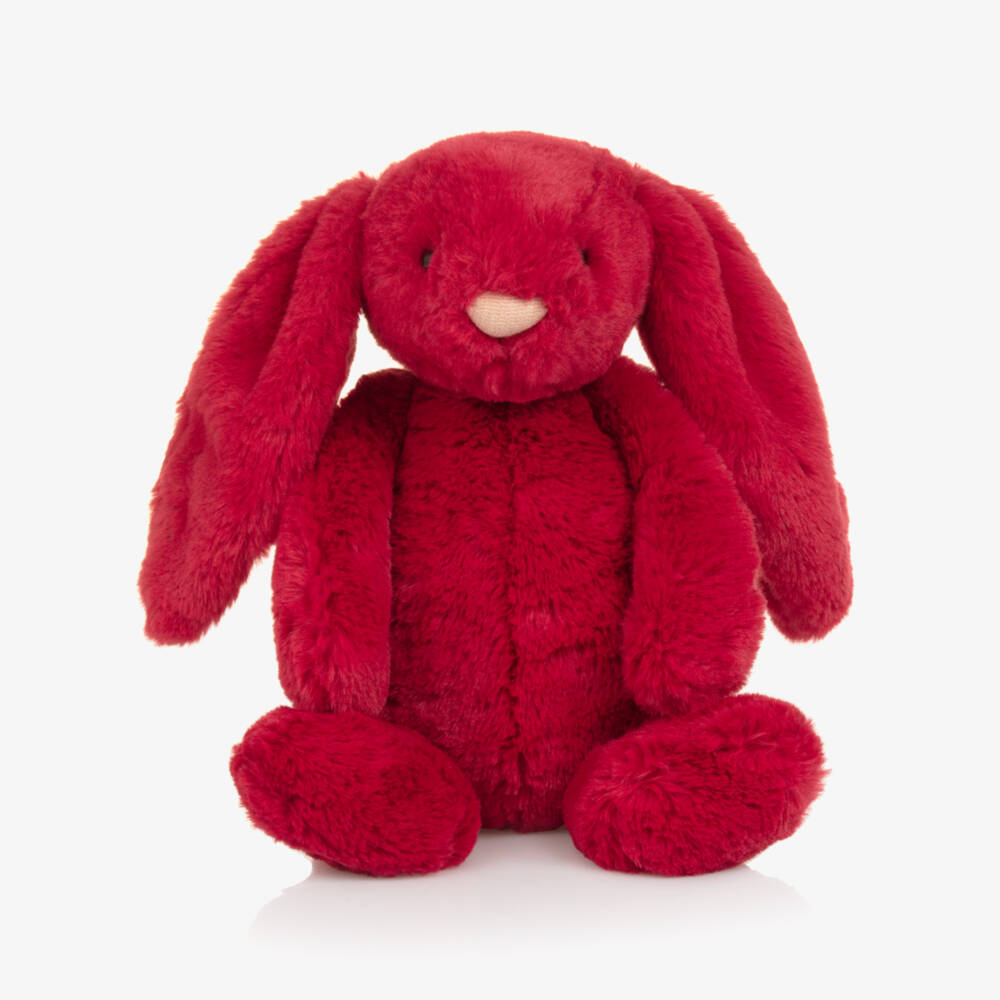 Jellycat-Scarlet Red Bashful Luxe Bunny Soft Toy (31cm) | Childrensalon