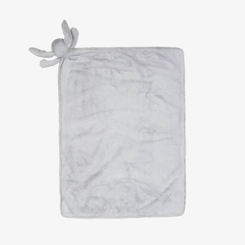 Jellycat-Silver Bashful Bunny Plush Blanket (74cm) | Childrensalon