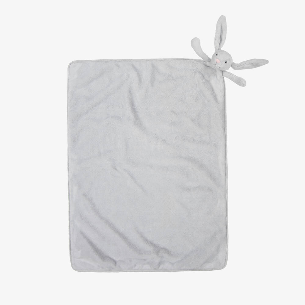 Jellycat-Silver Bashful Bunny Plush Blanket (74cm) | Childrensalon