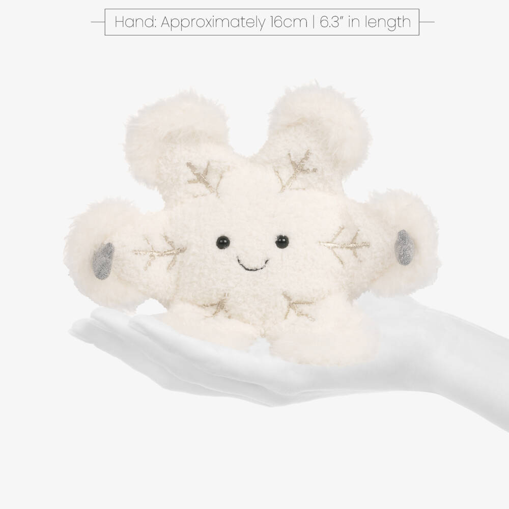 Jellycat-White Amuseables Snowflake Soft Toy (24cm) | Childrensalon