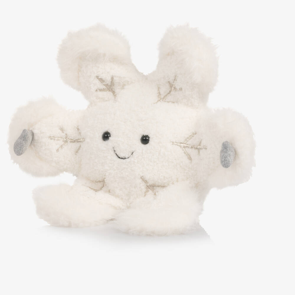 Jellycat-White Amuseables Snowflake Soft Toy (24cm) | Childrensalon