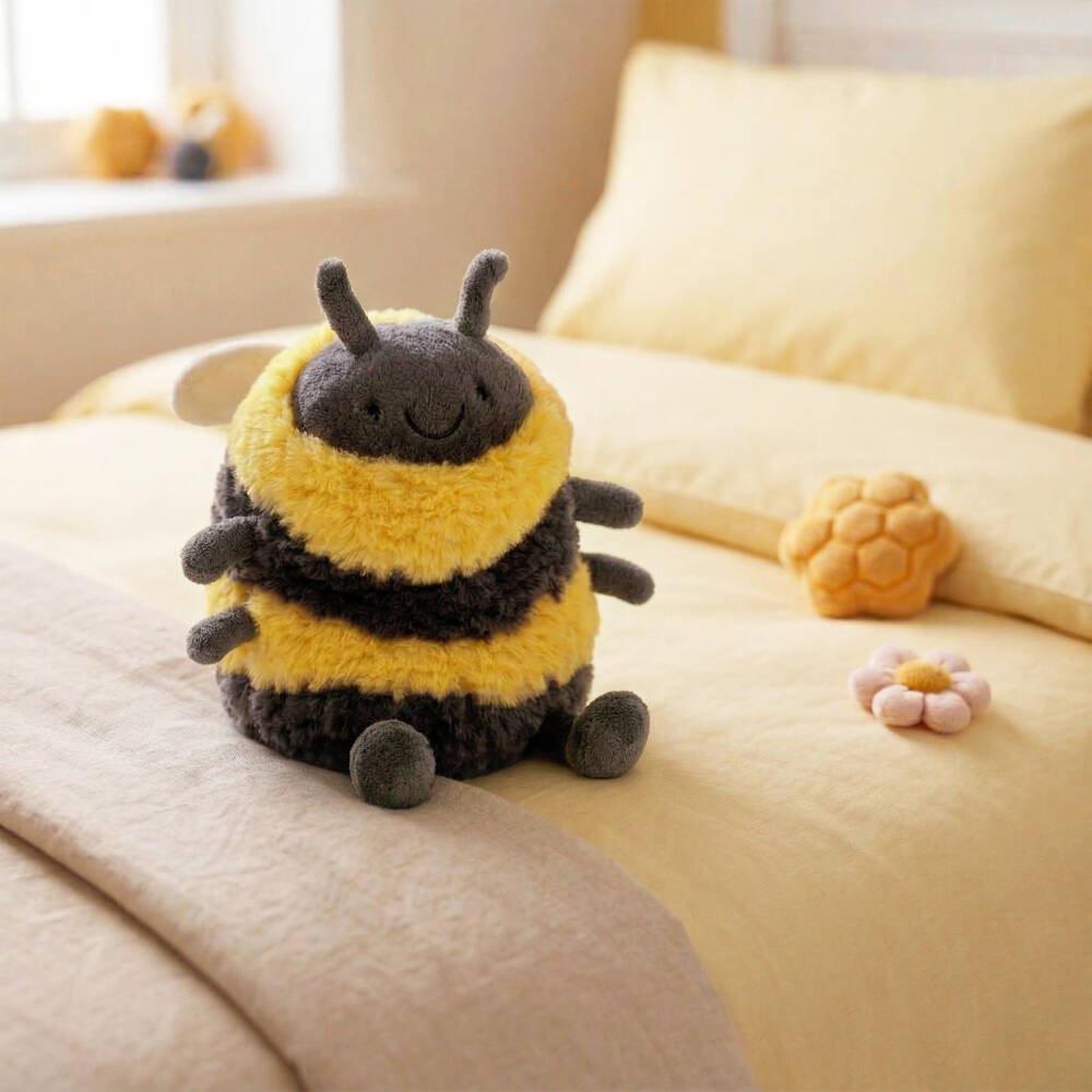 Jellycat-Yellow & Black Albee Bee Soft Toy (16cm) | Childrensalon