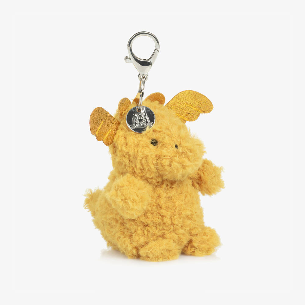 Jellycat-ميدالية حقيبة علي شكل تنين صغير لون أصفر(16 سم) | Childrensalon