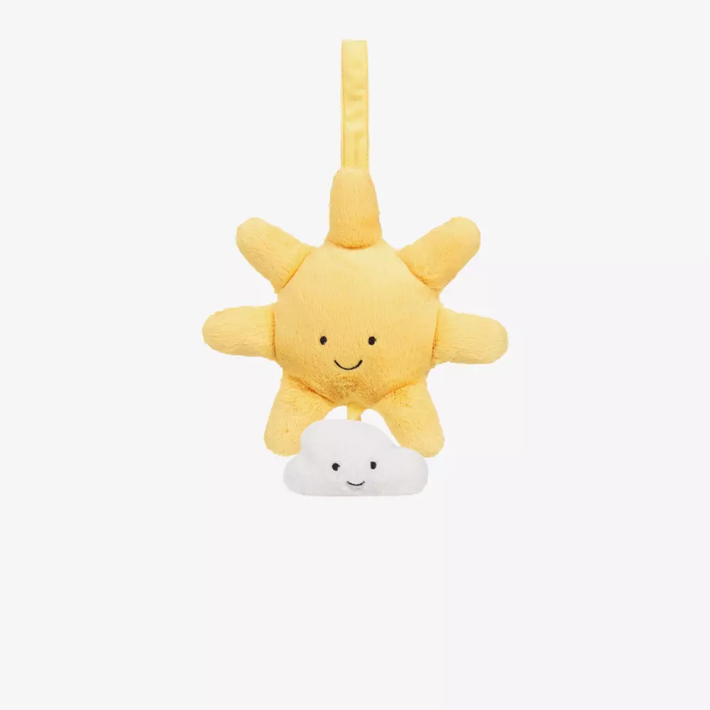 Jellycat-Yellow Sun Musical Toy (22cm) | Childrensalon
