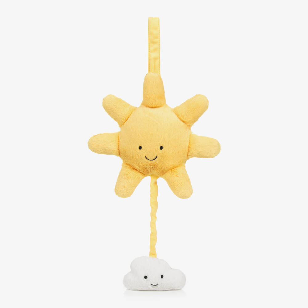 Jellycat-Yellow Sun Musical Toy (22cm) | Childrensalon