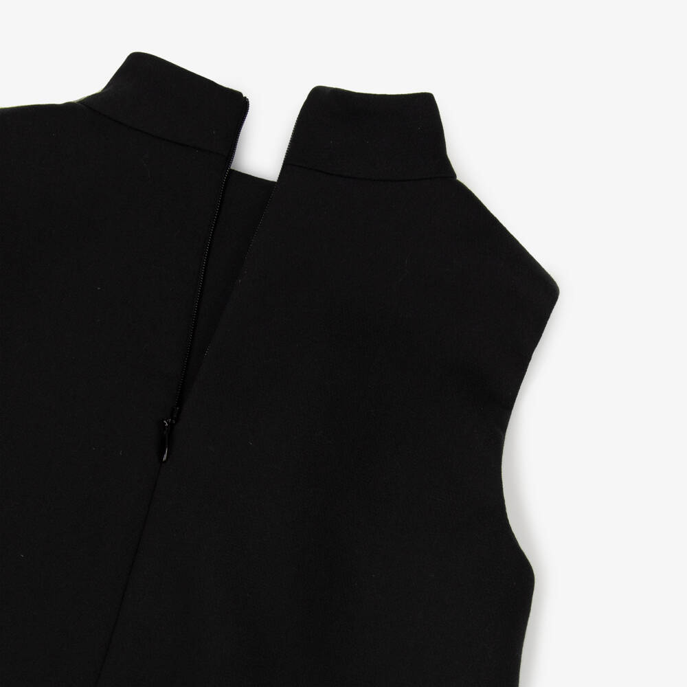 Jessie and James London-Girls Black & Ivory Satin Flower Dress | Childrensalon